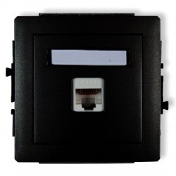 Mechanizm gniazda komputerowego pojedynczego 1xRJ45, kat. 5e, ekranowane, 8-stykowy