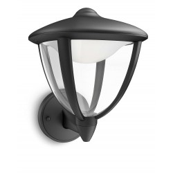 Robin wall lantern black 1x4.5W 230V