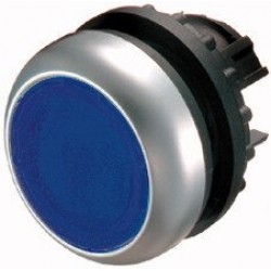 M22-DL-B Napęd przycisku podświetlany z samopowrotem płaski, niebieski