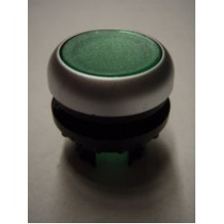 M22-DRL-G Napęd przycisku podświetlany bez samopowrotu płaski, zielony