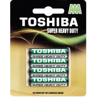Baterie cynkowo-węglowe AAA, blister 4 sztuki Toshiba