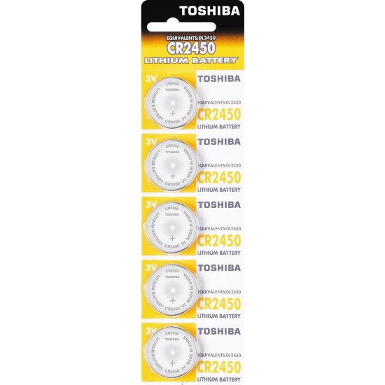 Toshiba Bateria litowa CR2450 3V SPECIAL 5 sztuk