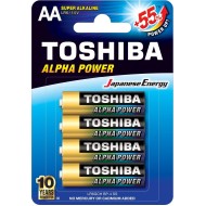 Bateria ultra alkaliczna LR6 / AA, 1.5V, ALPHA POWER 4 sztuki Toshiba