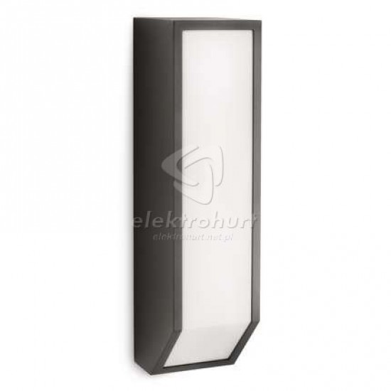 Feather wall lantern antracit 1x18W 230V