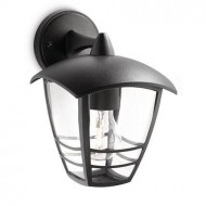 Creek wall lantern black 1x60W 230V