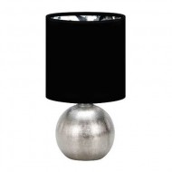 Lampka stołowa PERLO E14 SILVER/BLACK