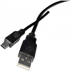Przewód USB 2.0 wtyk A - wtyk mini B, 2m