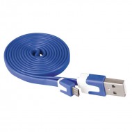 Przewód USB 2.0 wtyk A - wtyk micro B, 1m, niebieski