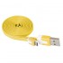 Przewód USB 2.0 wtyk A - wtyk micro B, 1m, żółty