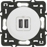 Gniazdo USB CELIANE biały (ładowarka)